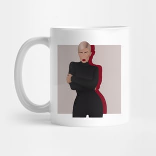 Kylie Jenner. Red and Black. Mug